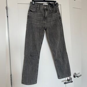 Zara washed out cropped jeans